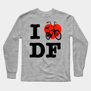 I Love Cycling DF 2 / Yo Amo andar en Bicicleta en el DF 2 / Chilango Pride / Orgullo Chilango Graphic Long Sleeve T-Shirt